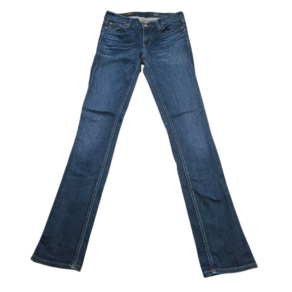 J.Crew Matchstick 26 Regular Mid Rise Dark Wash Blue Skinny Denim Jeans